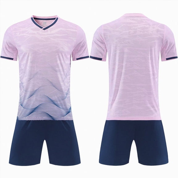 KPOPLK Boys Clothes Athletic 2-Piece Outfit Clothing Set Short Sleeve Shirt Tee & Shorts for Kids 1-13 Years Size 9-10 Years,Pink