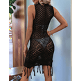 thumbnail image 6 of Sheer Mesh Beach Dress Black S, 6 of 9