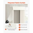 thumbnail image 3 of VEVOR Fitting Room, Moveable Dressing Room with Thick Curtains, Privacy Space with Casters and a Sturdy Metal Hook, for Boutique, Mall, Tailor's Store & Outdoor (39 x 39 x 81 in, Black and Beige), 3 of 9