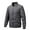 Gray, variant on Lovskoo Mens Bomber Jackets Diamond Quilted Fall Winter Zipper Lapel Casual Outdoor Short Coat Black