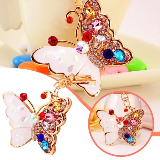 TopLLC Keychains New Diamond Inlaid Lovely And Interesting Key Chain Bag Pendant Key buckle
