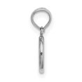 thumbnail image 2 of 14K White Gold Polished 3-D Peace Symbol Charm Pendant, 2 of 4