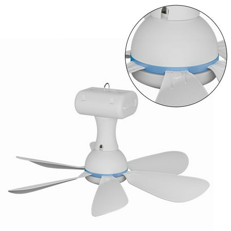 

Portable Camping Fan With Light USB Rechargeable Hanging Fan 10000mAh Battery