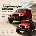 thumbnail image 3 of iYofe Jeep Wrangler Rubicon 24V 2 Seater Truck, Powered Ride on Car Toy with Remote Control&Bluetooth, 4 Wheeler for Kids Toddoler Ages 3-8, Red, 3 of 10