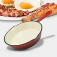 thumbnail image 6 of CookPro 3 Pc Cast Iron Skillet Set w/Red Enamel Coating, 6 of 6