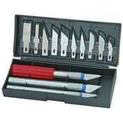 16pc Hobby Razor Knife Set w/Blades w/Case (Exacto Blades fits knife) Stencil