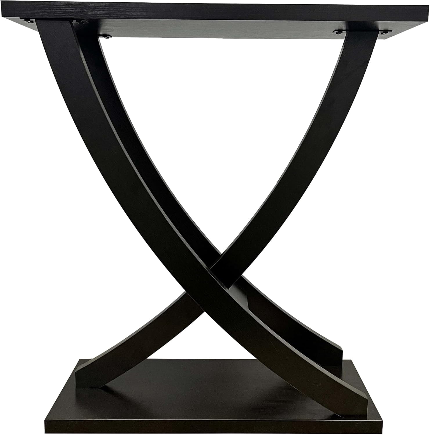 Royard Oaktree Small Console Table, Rustic Entryway Table with Curved Intersecting Legs for Hallway