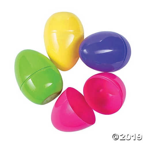 Gigantic Plastic Easter Eggs 12 Pc.