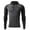 Dark Gray, variant on UVEASISHA Workout Hoodies for Men Quarter Zip Long Sleeve Hoodie Shirt Drawstring Color Block Compression Shirts Slim Fit Lightweight Gym Hooded Tops with Thumbhole Dark Gray L
