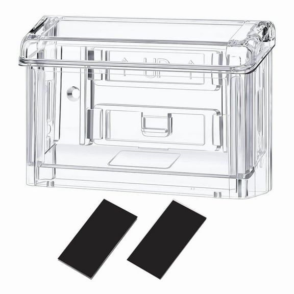 New Arrivals Outdoor Business Card Holder Wall Mount Acrylic Box