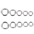 thumbnail image 2 of 50 Fishing Solid Stainless Steel Seamless Snap Rings Lures Tackleconnector 3.4*5.5mm, 2 of 5