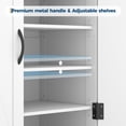 thumbnail image 4 of Gaderth Modern Farmhouse Shoe Storage Cabinet, Farmhouse Entryway Storage Organizer Narrow Freestanding Shoe Rack Organizer with Drawers, Doors & Adjustable Shelves, for Living Room, Hallway, 4 of 7
