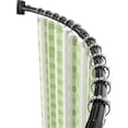 thumbnail image 1 of Misounda Tringles de Douche Courbées, Tringle de Rideau de Douche Réglable 55-79 Pouces, Tringles de Douche en Acier Inoxydable Nécessitant une Installation par Perçage pour Salle de Bain, Baignoire, Vestiaire, Noir, 1 of 7