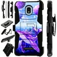 thumbnail image 1 of Compatible with Cricket Icon 2 (2020) Hybrid LuxGuard Holster Phone Case Cover (Purple Space Whale), 1 of 1