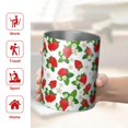 thumbnail image 5 of 12oz Coffee Tumblers White Strawberry Plants Fruit Stainless Steel Vacuum Insulated Travel Tumbler Coffee Cups Mug with Lid and Straw with Cleaning Brush for Cold & Hot Drinks, 5 of 5