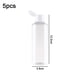thumbnail image 2 of Botella con tapa abatible de plástico PET con hombro redondo de 5 uds 100ml, 2 of 5