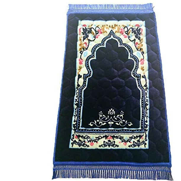 Eid Gift Muslim Prayer Rugs Islam Thick Cotton Fabric Printed Patterns