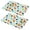 Pioneer Flower Floral-3, variant on Placemat, Pioneer Flower Floral Print Pattern Place Mats Table Mat Set Of 2, PVC Washable Placemats for Party Kitchen Dining Decoration, 18x12 Inch, Fade Resistant