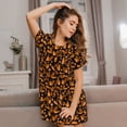 thumbnail image 3 of Hirioo Cute Squirrel for Women’s Nightdress Comfortable Short Sleeve Nightwear Casual Sleep Dress, 3 of 6