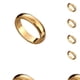 thumbnail image 1 of Anillo de Aleación Qarigey para Hombres y Mujeres Estilo moderno color Oro Talla 9 10, 1 of 6