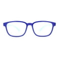 thumbnail image 1 of Kids Soft TR90 Plastic Rectangle Blue Light Filtering Computer Glasses Navy Blue, 1 of 4