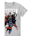 thumbnail image 3 of Captain America Platinum Silver, Crew Neck, Short Sleeve, Graphic Tee, Sizes 4-18, 3 of 4