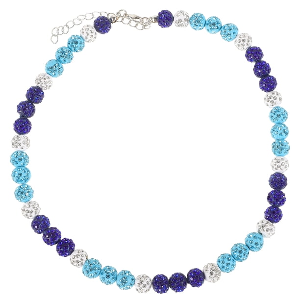 Collar de béisbol – Collar de béisbol con diamantes de imitación – Colección Bling Ice Cadena de cuentas para el cuello, joyería para hombres, mujeres, niños, niñas y atletas de béisbol