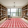 thumbnail image 2 of ODIKA 6'x9' Machine Washable Non-Slip Area Rug, Farmhouse Red High Traffic Rug with Pad, Red, 1051877, 2 of 8