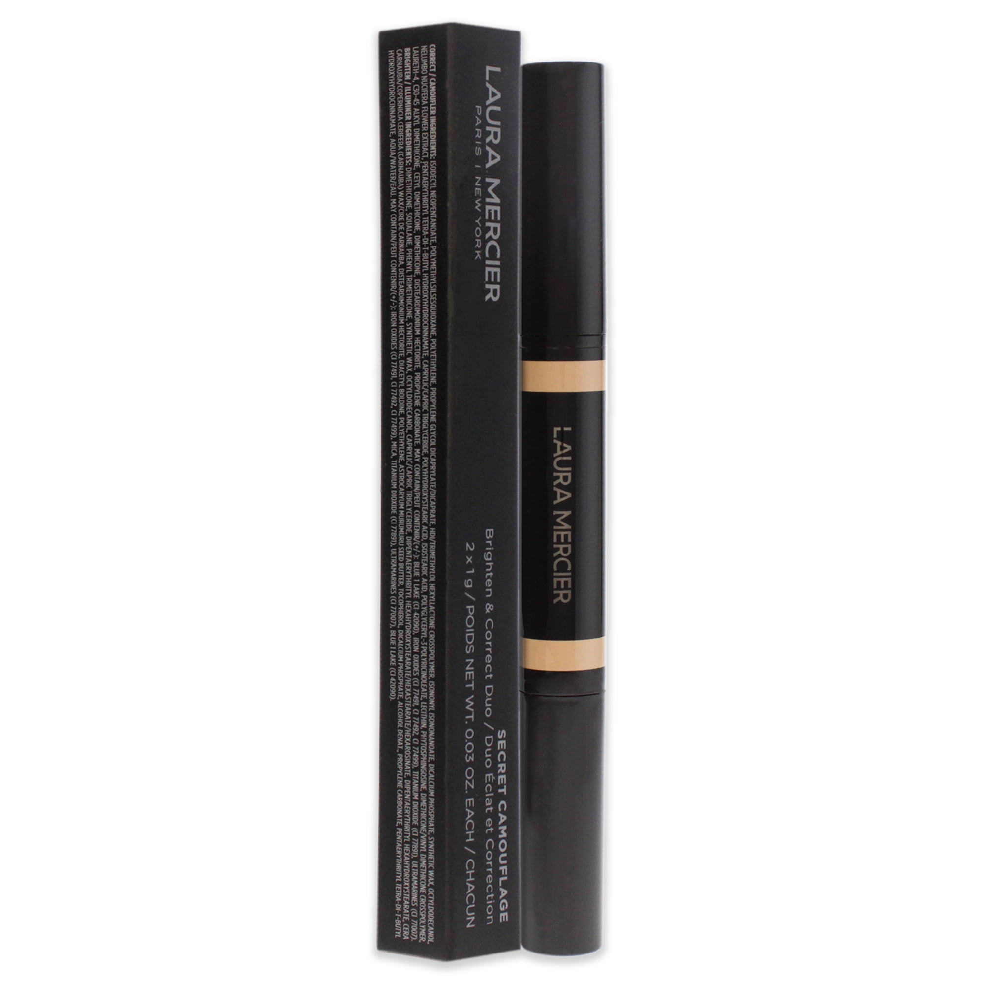 Laura Mercier Secret Camouflage Concealer Duo Stick - 1W Light with Warm Undertones, 2 x 0.3 oz Concealer