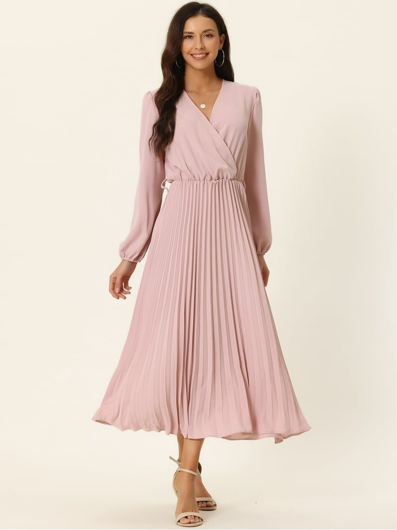sachin and babi light blue dress Becca Wrap Ruffle Dress in Pink