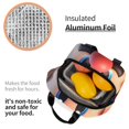 thumbnail image 6 of Lsque Mario Print Insulated Lunch Bag with Thick Aluminum Foil Lunch Tote Bag with Front Pocket for Men and Women, Ideal for Work, School, Picnics, and Travel, 6 of 8