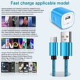 thumbnail image 2 of Charger Block USB Wall Charger Type C Charger with 6FT Type C Cable Fast Charging Cable Android Charger, USB C Charging Cable USB Cables for Samsung Galaxy, Android, Blue, 2 of 8