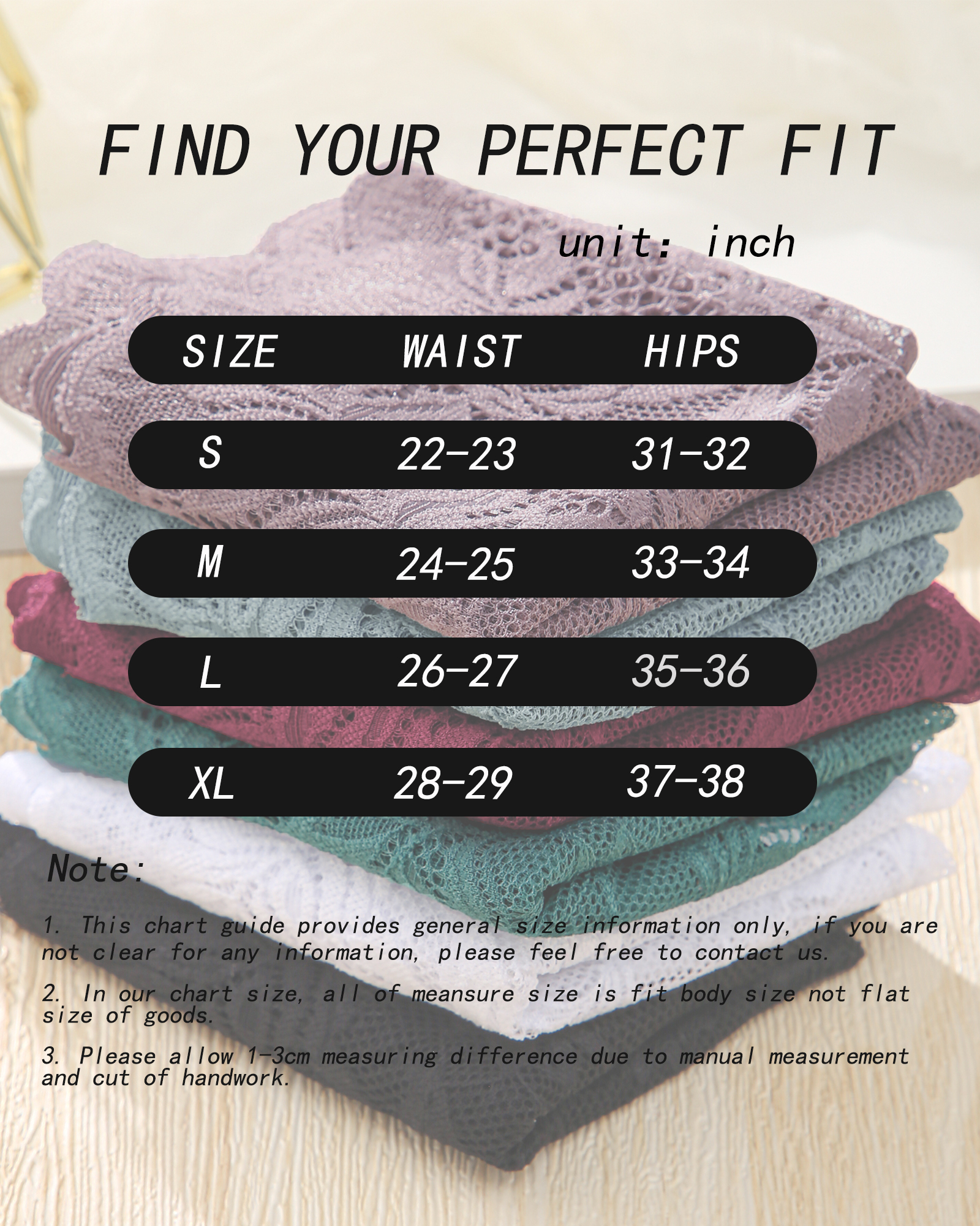 Finetoo Women's Lace Briefs with Embroidery Floral, 6-Pack photo 3