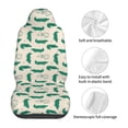 thumbnail image 5 of Yiaed Cartoon Crocodile Print Car Seat Covers,Universal Auto Seats Protector Fits for Car,SUV Sedan,Truck,Automotive Seat Covers & Accessories(Two packs), 5 of 7