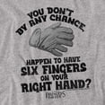 thumbnail image 2 of Princess Bride By Chance 6 Fingered Glove Unisex Infant Snap Suit for Baby, Athletic Heather, Medium, 2 of 3