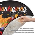 thumbnail image 3 of Coolnut Happy Thanksgiving Day 2022 Christmas Tree Mats Waterproof Tree Skirt, Turkey Day Xmas Tree Stand Tray Mat Floor Protector Pad for Holiday Party Decoration, 28.3", 3 of 6