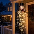 thumbnail image 4 of Crystal Cascade Christmas Light, Hanging Snowflake & Crystal LED Porch Decor, Christmas Hanging Decoration, for Porch & Window, Crystal Pendant(B), 4 of 7