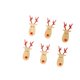 thumbnail image 4 of 6 etiquetas de madera para colgar en el árbol de Navidad con clips para repisas de chimenea. Reno rojo, 4 of 9