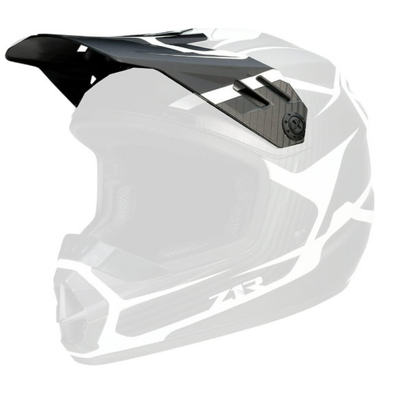 Z1R Rise Helmet Youth Replacement Visor/Peak Flame Black