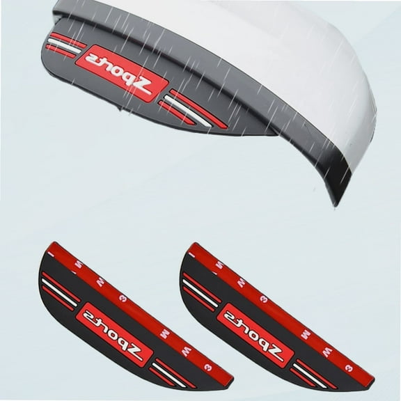 2 Pack Carbon Side Mirror Fenders Rain Visor, Car Rear View Side Mirror Rain Eye, Universal Car Rear View Rain Cover Mirror, Carbon Fiber Side Eye Rain Guard (Sports)