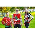 thumbnail image 2 of Socal Look Women's Ugly Christmas Sweater, Long Sleeve Crew Neck Acrylic Holiday Pullover, 2XL, 2 of 8
