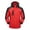 Jackets for men Red, variant on Homenesgenics Jackets for Men Big and Tall Color-Blocked Fleece-Lined Removable Hood Zipper-Front Outdoor Outerwear Green 6XL