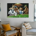 thumbnail image 6 of Dogs Playing Pool (10) Artworks Picture Print Poster Wall Art Painting Canvas Gift Decor Home Posters Decorative 12x18inch(30x45cm), 6 of 6