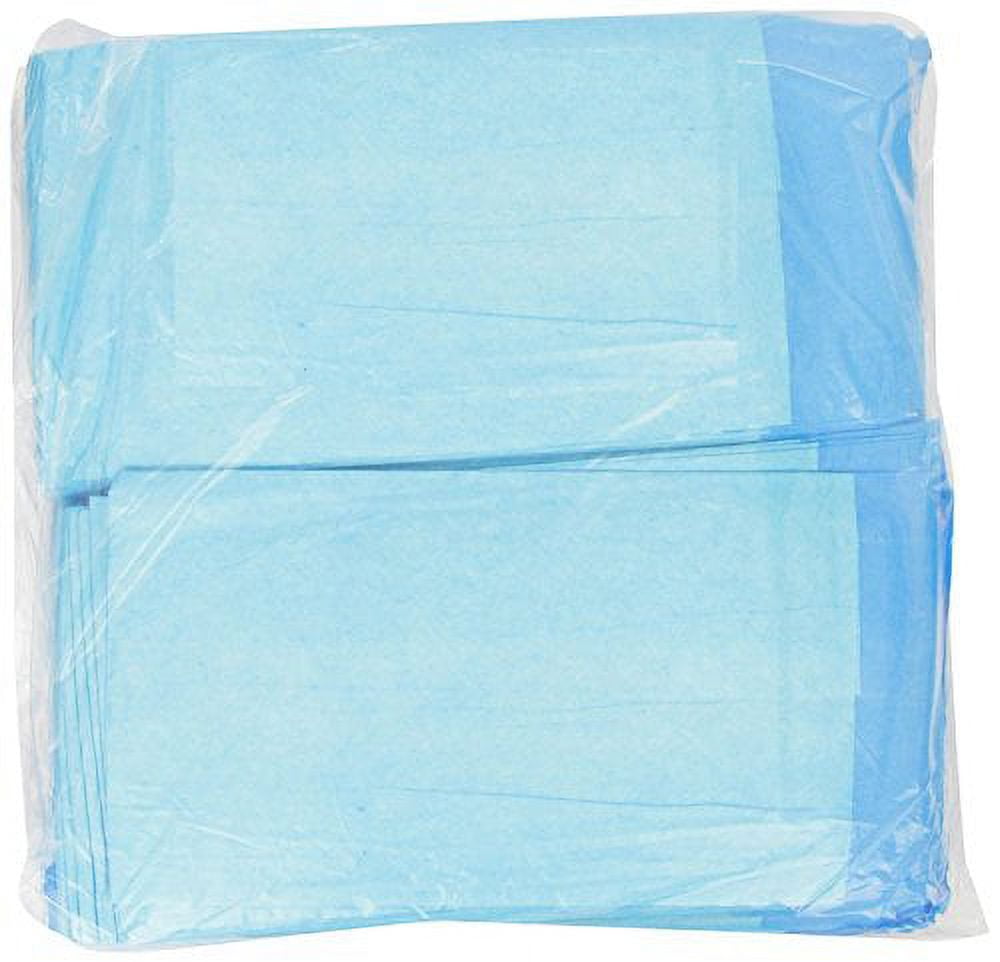 Healthline (Chux) Disposable Underpads 23 x 36 Plus Bonus, Waterproof Highly Absorbent Bed Pads for Adults, Children and Pets, Large Size, Blue, Count (100/Pack)