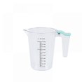 thumbnail image 1 of Taza medidora de cocina con cubo medidor de plástico graduado, de grado alimenticio, para hornear en el hogar, 500 ml, 1 of 2