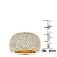 thumbnail image 3 of Ladies Large 14K Unique Pave Natural Diamond Ring Anniversary Band (Yellow Gold Size 6), 3 of 3
