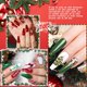 thumbnail image 4 of Polvo para Uñas, polvo uñas Cromo, Glitter Powder Nail, 6 Colores Efecto Espejo Polvo de Uñas con 6 Aplicador, Decoración de Arte de Uñas para Mujeres, Serie Navideña 01, 4 of 5