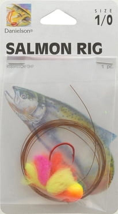 (2 pack) Danielson Salmon/Steelhead Rig with Matzuo Sickle Hook, Fishing Rigs