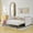 Beige, variant on Full Size Daybed with Twin Pop-Up Trundle Upholstered Boucle Tufted Sofa Bed for Living Room, Pink 83x58.5x29.5 inch