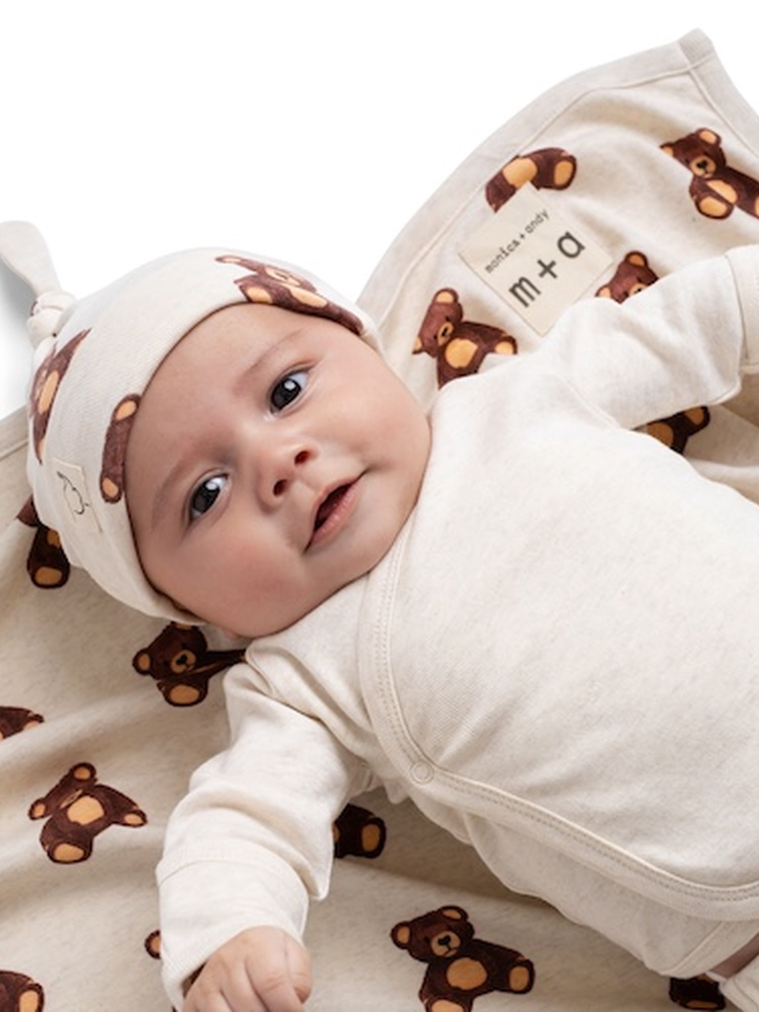 M+A by Monica + Andy Organic Cotton 5-Piece Gift Box Set, Sizes Newborn - 3-6 months